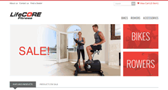 Desktop Screenshot of lifecorefitness.com